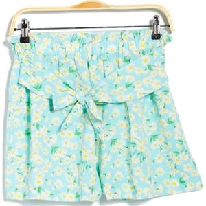 NWT BCBGeneration Retro Daisy Print Flowy High Waist Shorts Women's Sz Small